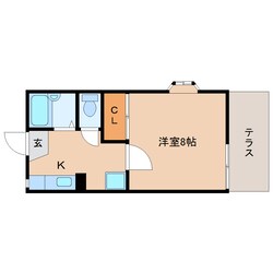 三郷駅 徒歩9分 1階の物件間取画像